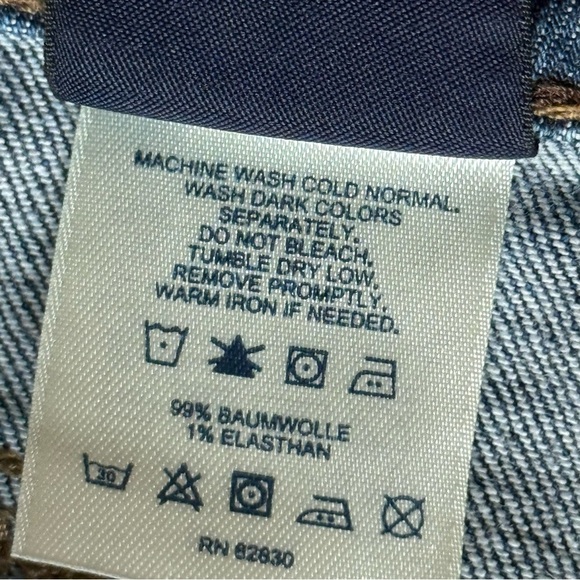 Lands’ End Original Fit Modern Waist Boot Leg Denim Jeans size 10 - Picture 9 of 12